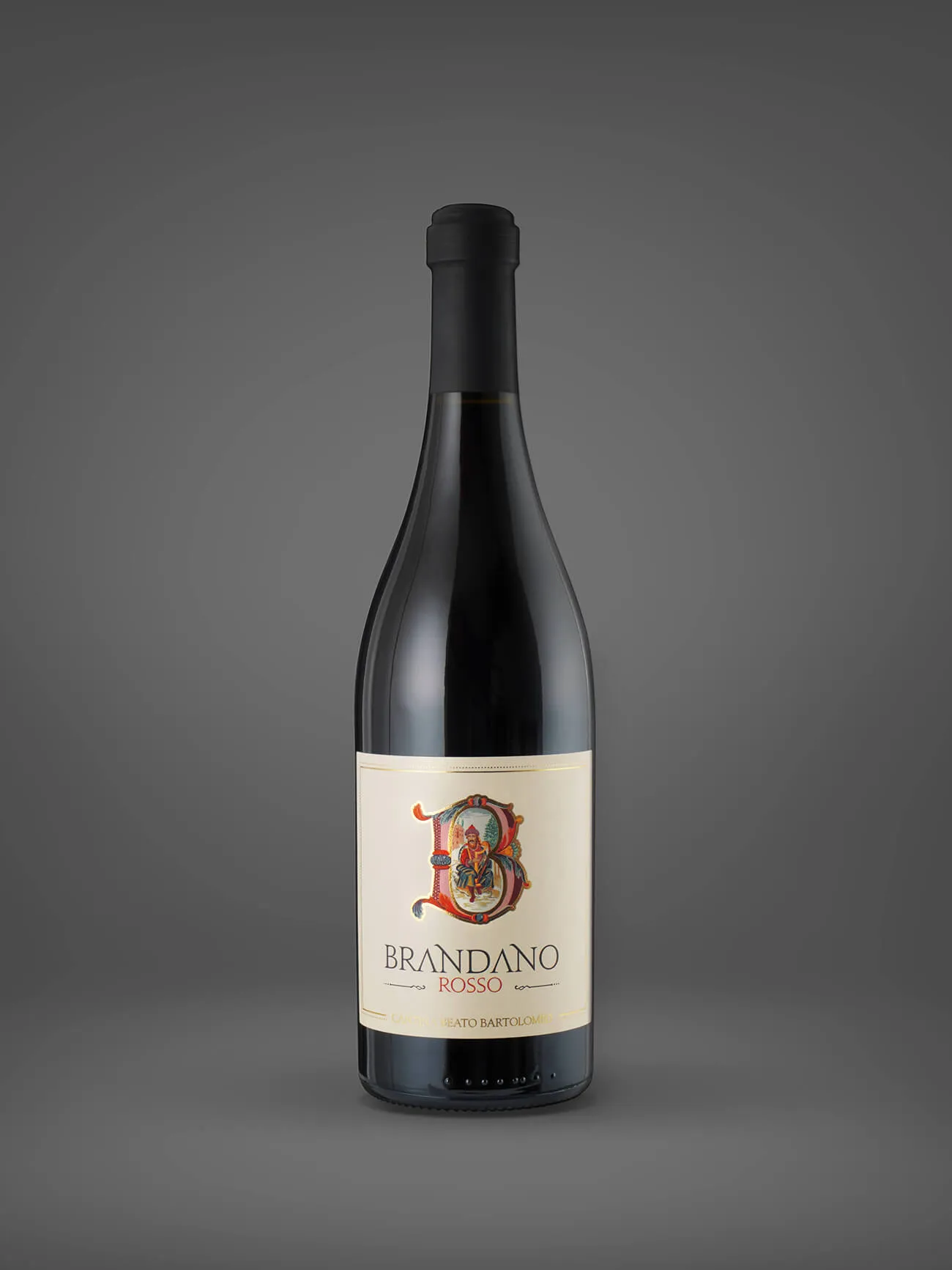 Ideazione e design etichetta per vino Brandano Rosso