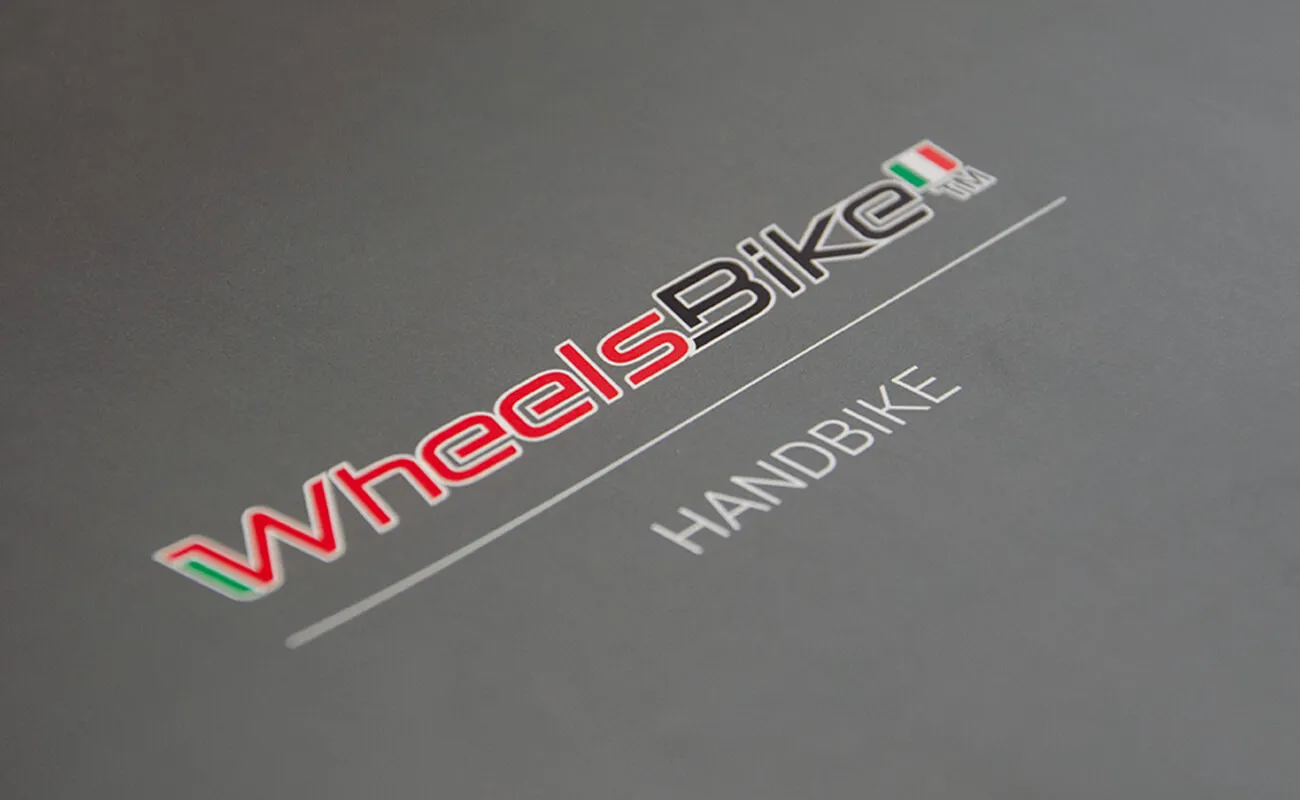 Grafica coordinata: Logo, etichette e catalogo Wheelsbike